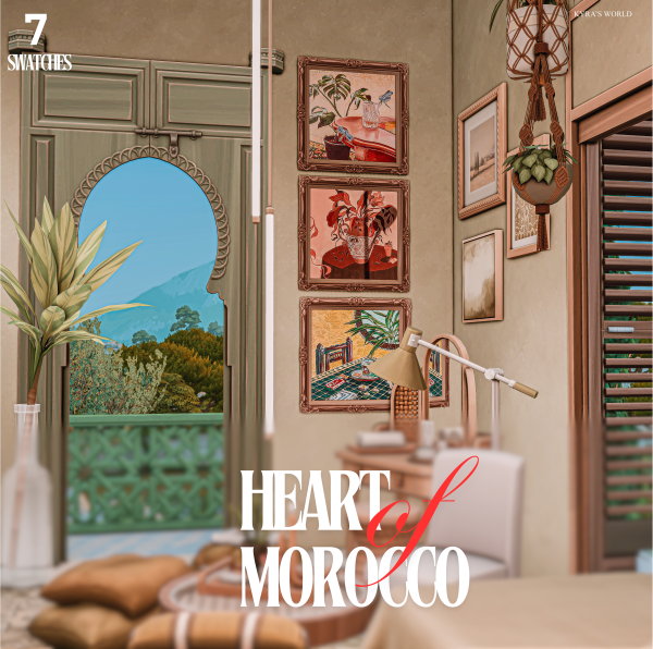 Mix HEART OF MOROCCO by simsfinds - The Sims 4 Custom Content