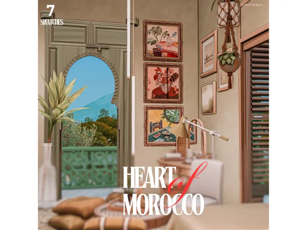 Mix HEART OF MOROCCO by kysworldgames - The Sims 4 Custom Content
