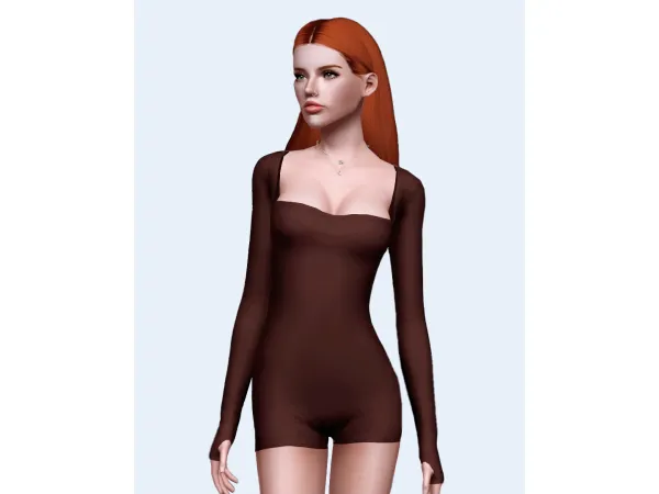 4t3 Sophie Long Sleeves Romper by sarhxz - The Sims 3 Custom Content