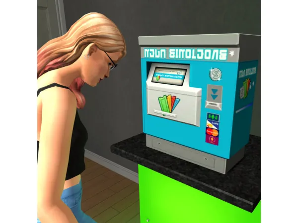 Lottery Kiosk by sissysims - The Sims 2 Custom Content