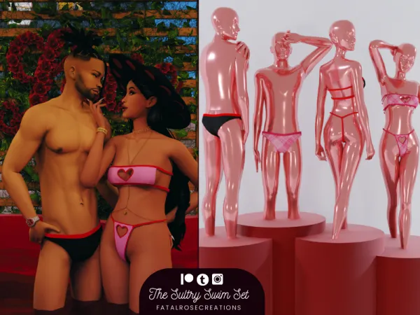 Sims 4 Maxis Match Speedos CC: The Sultry Swim Set