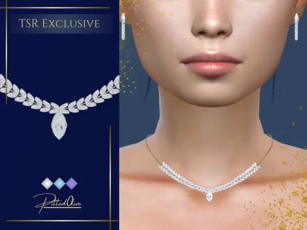 Alpha Clerance Necklace - The Sims 4 Custom Content