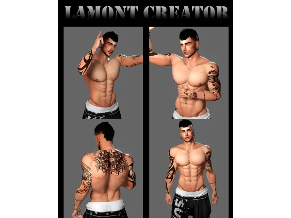 Mix dante tattoo - The Sims 4 Custom Content