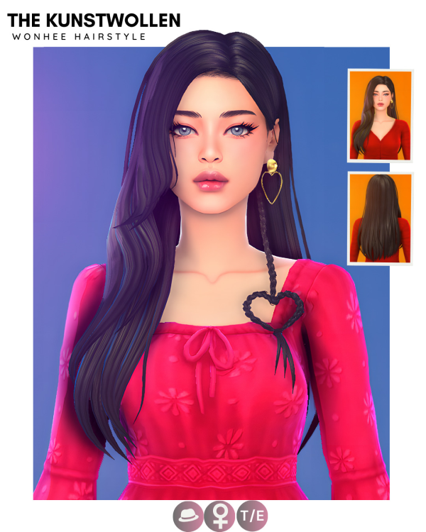 Maxis Match Wonhee hairstyle by simsfinds - The Sims 4 Custom Content