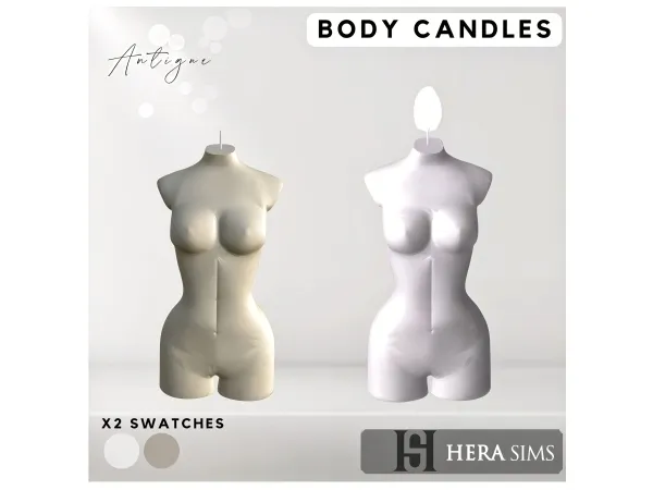 Alpha Minimal body candles - The Sims 4 Custom Content