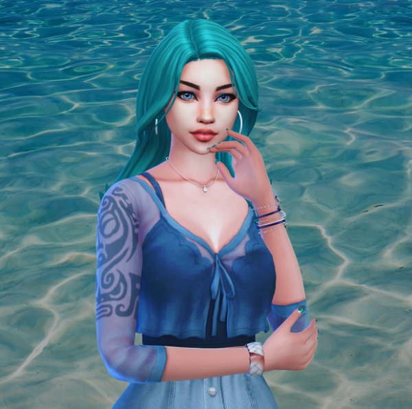 Maxis Match Taybis Lily Rezende Mermaid by simsfinds - The Sims 4 Custom Content
