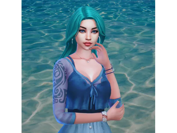 Maxis Match Taybis Lily Rezende Mermaid - The Sims 4 Custom Content