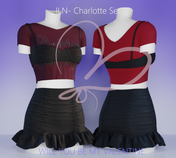Maxis Match ILN Charlotte Set by ilenes4 - The Sims 4 Custom Content