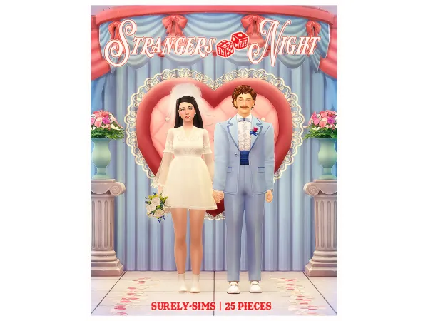 Maxis Match Strangers in the Night Vintage Vegas Elopement Sims by Surely - The Sims 4 Custom Content