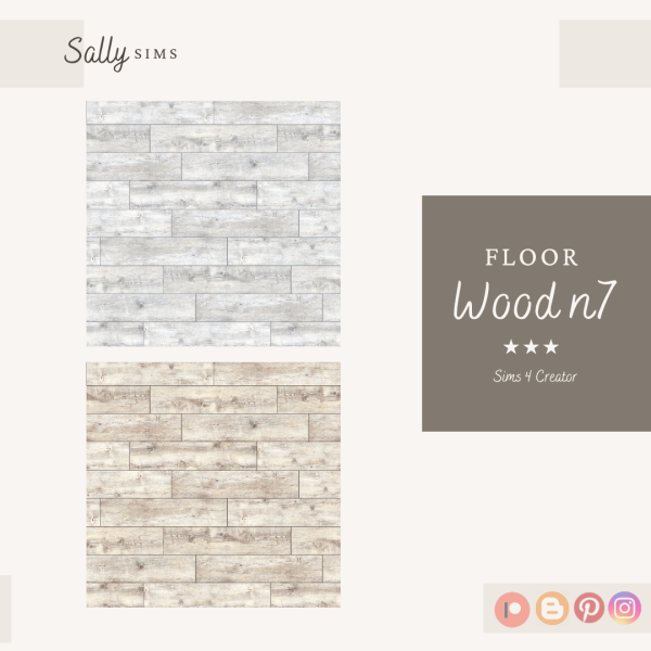 Alpha Floor WOOD n7 by sally4sims - The Sims 4 Custom Content