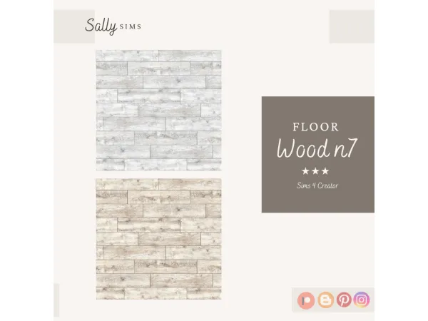 Alpha Floor WOOD n7 - The Sims 4 Custom Content