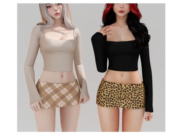 Alpha Autumn leaves set - The Sims 4 Custom Content