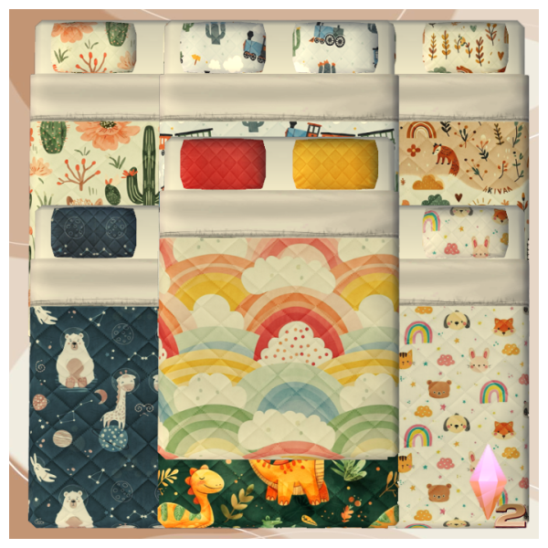 Kids Bedding by simsfinds - The Sims 2 Custom Content
