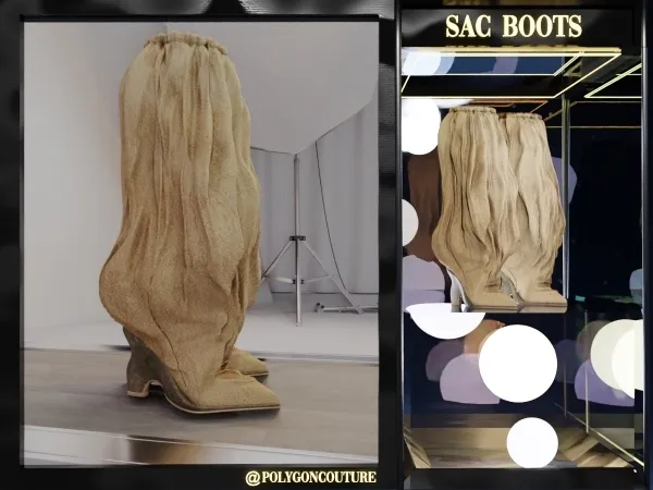 Alpha Sac Boots - The Sims 4 Custom Content
