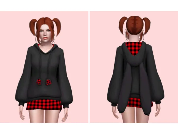 4t3 Naughty Doll Bunny Sweater by sarhxz - The Sims 3 Custom Content