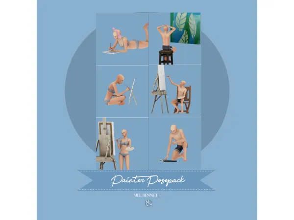 Mix Painter Posepack - The Sims 4 Custom Content