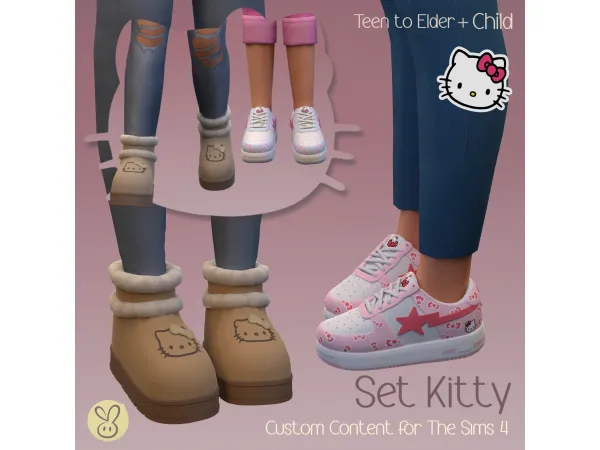 Mix Set Kitty by Lemonbunny - The Sims 4 Custom Content
