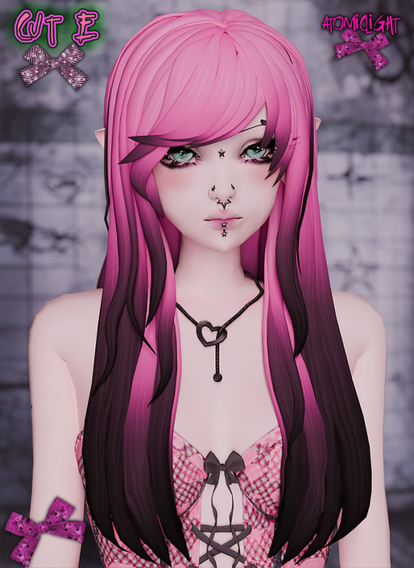 Maxis Match Cut E hair by atomiclight - The Sims 4 Custom Content
