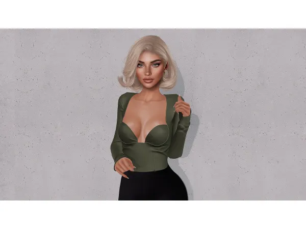 Alpha DOUX ERIKA HAIRSTYLE - The Sims 4 Custom Content