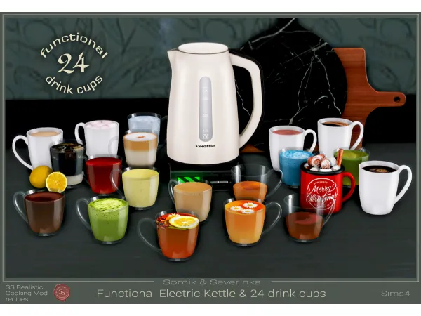 Functional Electric Kettle and 24 drinks By Somik_Severinka