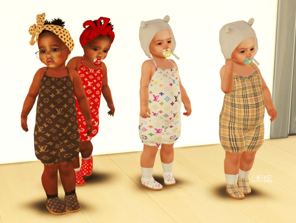 Maxis Match Designer romper matching shoes by simsfinds - The Sims 4 Custom Content
