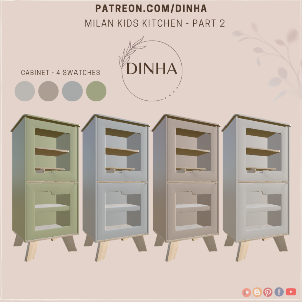 Alpha Milan Kids Kitchen Part 2 by dinhagamer - The Sims 4 Custom Content