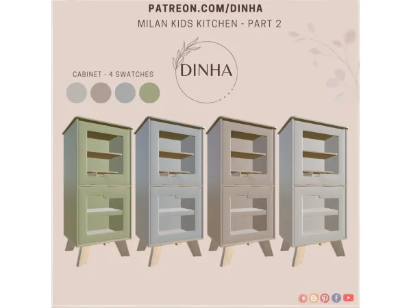 Alpha Milan Kids Kitchen Part 2 - The Sims 4 Custom Content