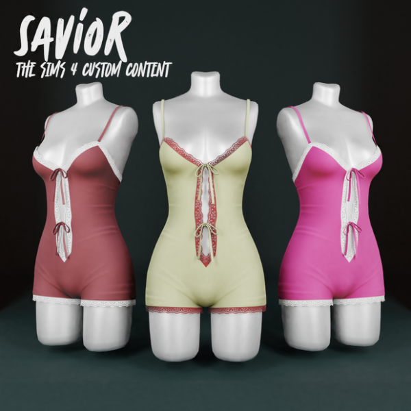 Alpha Sany Short Dress by simsfinds - The Sims 4 Custom Content