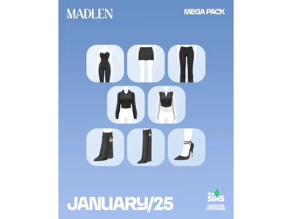 Maxis Match Mega Pack January25 - The Sims 4 Custom Content