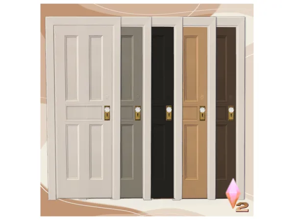 OldAmerica Door_by Lolita - The Sims 2 Custom Content