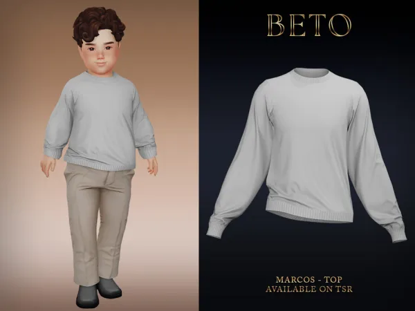 Alpha Marcos (Top Toddler Version) by Beto_ae0 - The Sims 4 Custom Content