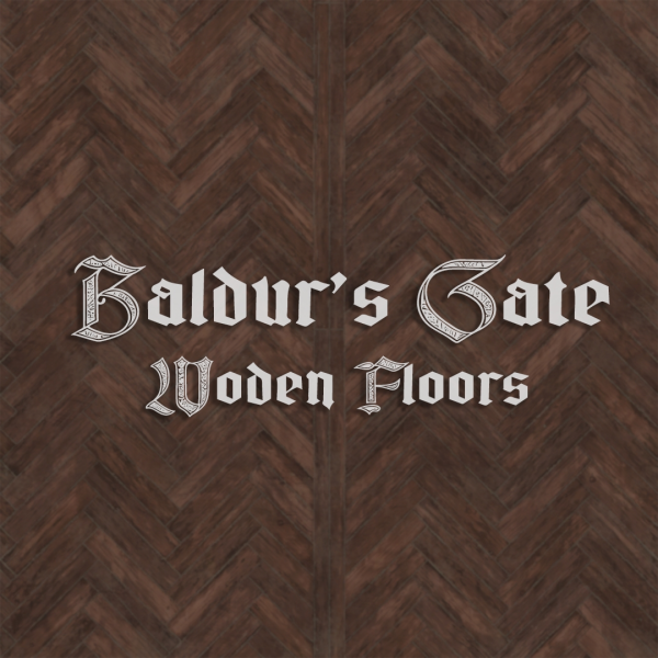 Alpha Baldur's Gate III Wooden Floors by simsfinds - The Sims 4 Custom Content