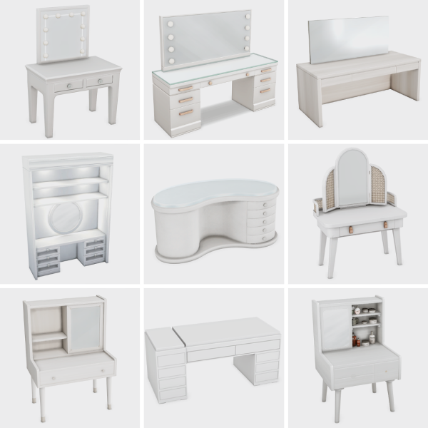 Maxis Match he ultimate vanities sims 4 finds by simsfinds - The Sims 4 Custom Content
