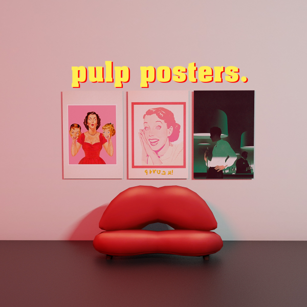 Maxis Match pulp posters by simsfinds - The Sims 4 Custom Content
