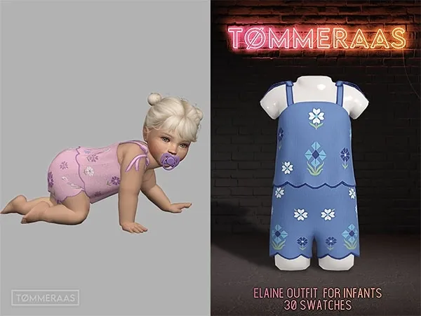 Alpha TØMMERAAS Elaine Outfit for Infants (87) by tommeraas - The Sims 4 Custom Content