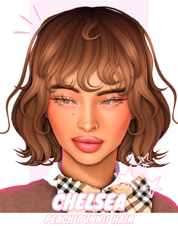 Maxis Match Chelsea Hair by simsfinds - The Sims 4 Custom Content