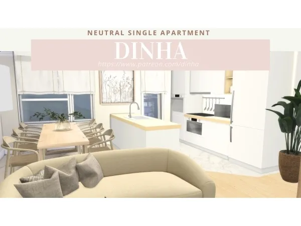 Alpha NEUTRAL SINGLE APARTMENT DOWNLOAD CREATORS - The Sims 4 Custom Content