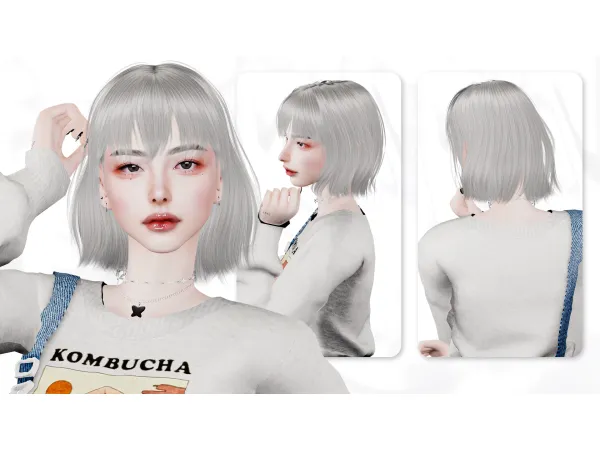 Alpha MDC HAIR 09 by Reina - The Sims 4 Custom Content