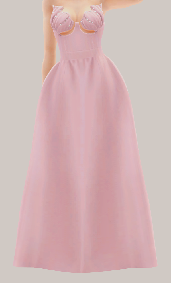 Belaloallure Glinda Dress 4t3 by simsfinds - The Sims 3 Custom Content