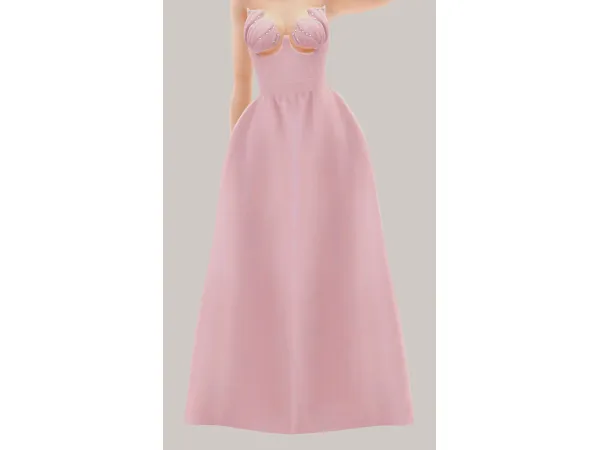 Belaloallure Glinda Dress 4t3 by rosegoldplumbob - The Sims 3 Custom Content