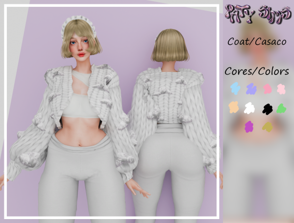 Alpha Casacão Linho by patysims - The Sims 4 Custom Content