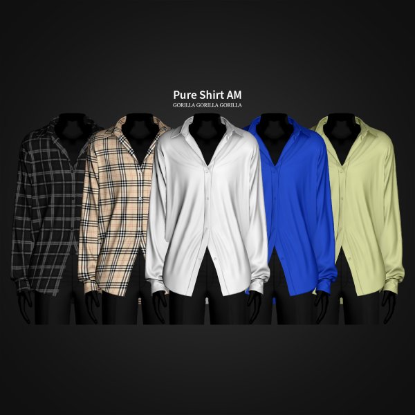 Alpha Pure Shirt AM by simsfinds - The Sims 4 Custom Content