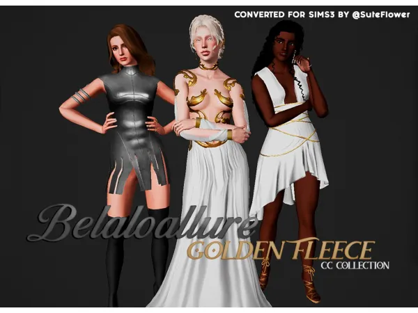 4to3 Belaloallure GoldenFleece Collection by suteflower - The Sims 3 Custom Content