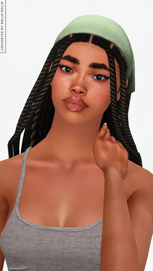 Simpliciaty Amaka V2 Hairstyle 4t3 rolls by simsfinds - The Sims 3 Custom Content