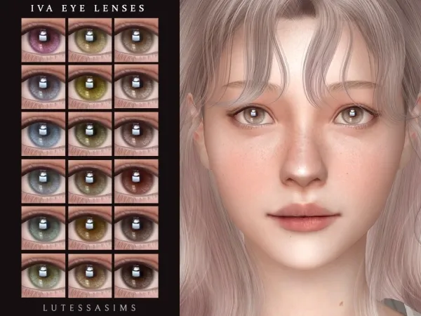 Alpha Iva Eye Lenses - The Sims 4 Custom Content