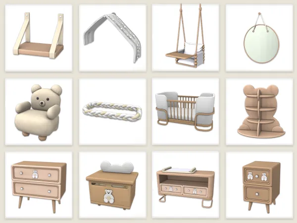 Maxis Match Nursery Set - The Sims 4 Custom Content