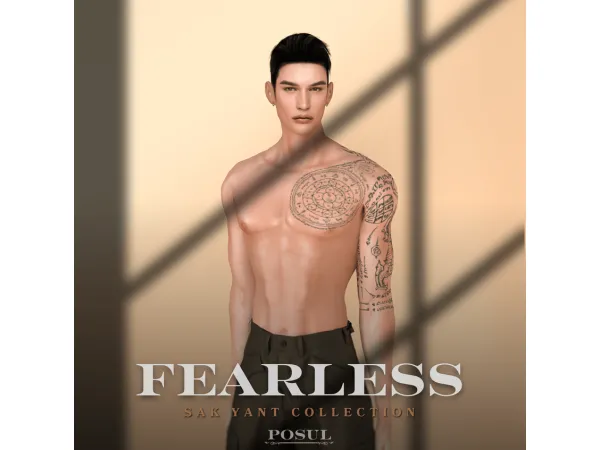 Mix Tattoo Collection Sak Yant Fearless by po_sul - The Sims 4 Custom Content