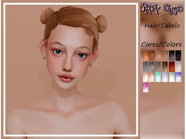 Alpha Cabelo 1 - The Sims 4 Custom Content