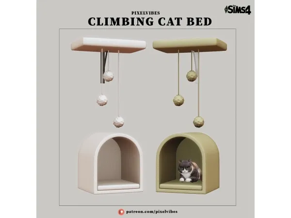 Alpha Climbing Cat Bed - The Sims 4 Custom Content