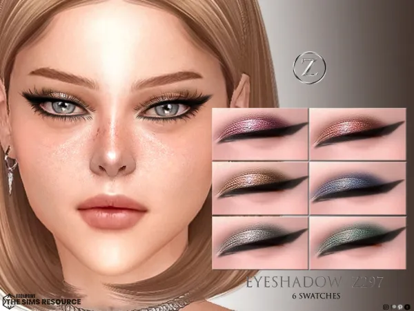 Alpha EYESHADOW Z297 by ZENX I am from - The Sims 4 Custom Content